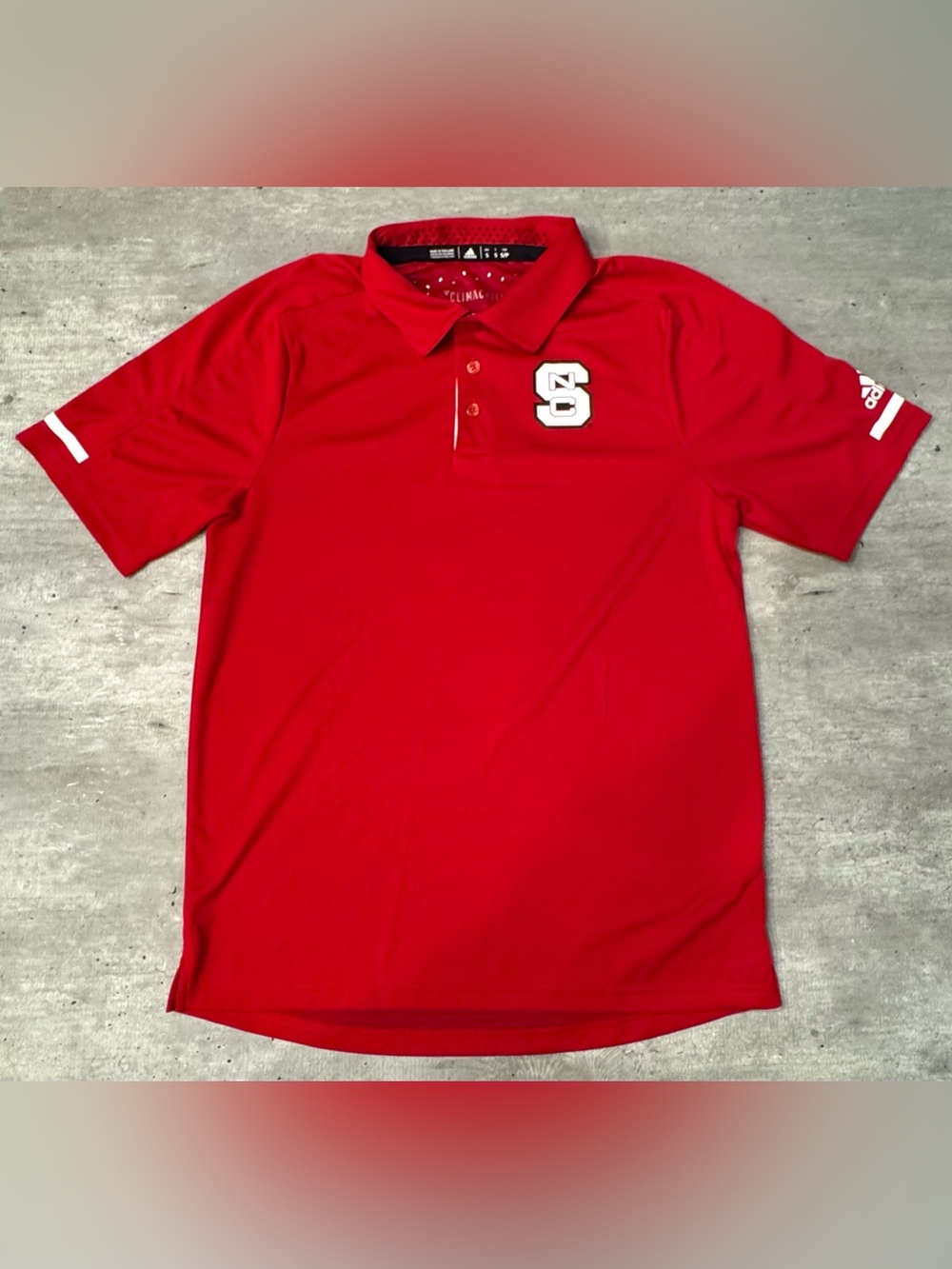 Adidas NC State Wolfpack Climachill Performance Polo Men’s Small Red NCAA NWOT